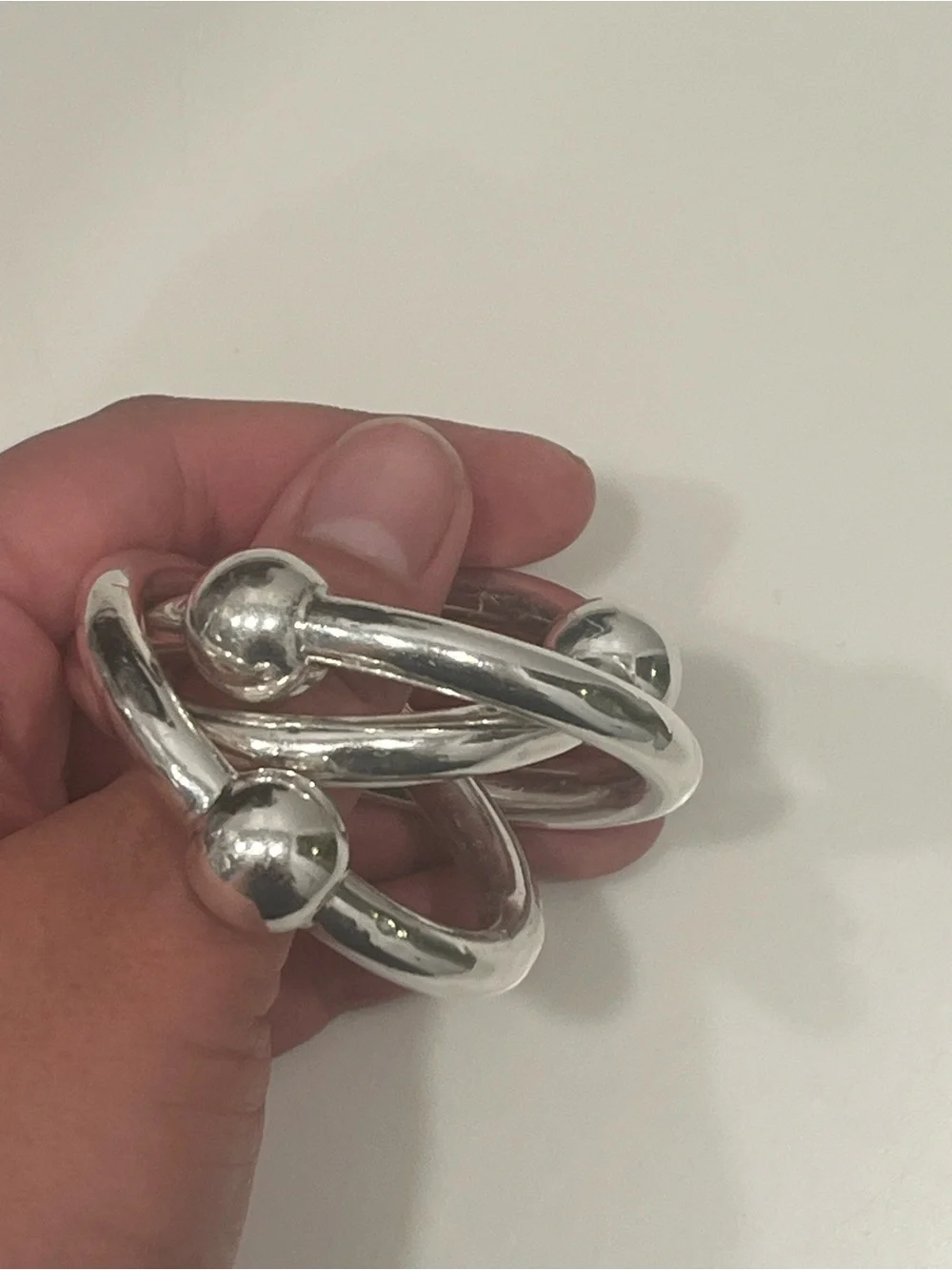 Tiffany & Co Three Interlocking Ring Rattle - Vintage